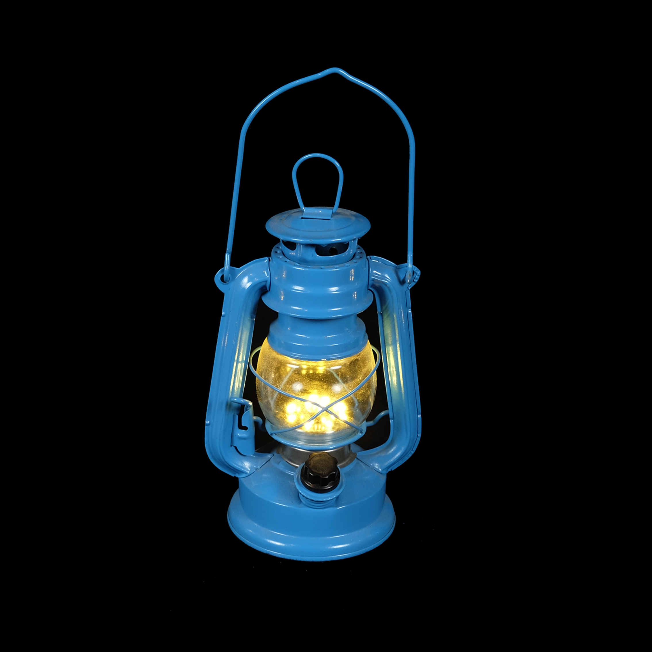 blaue Öllampe mit LED