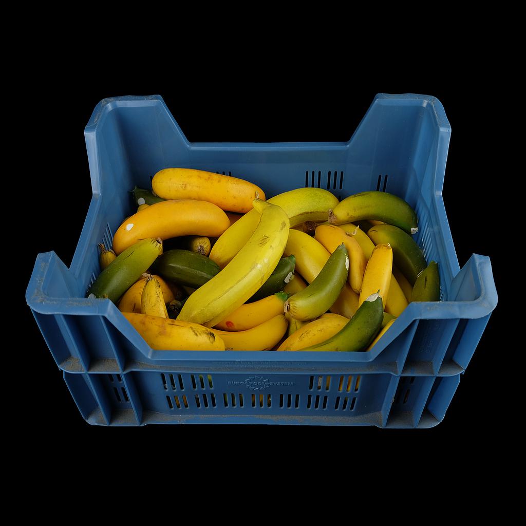 Kiste Kunst-Bananen