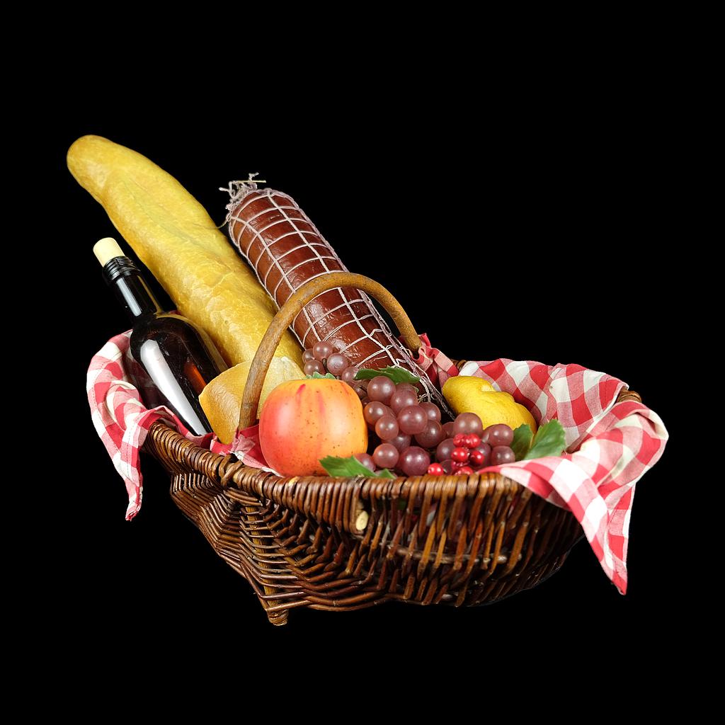 Picknickkorb mit Kunst-Essen